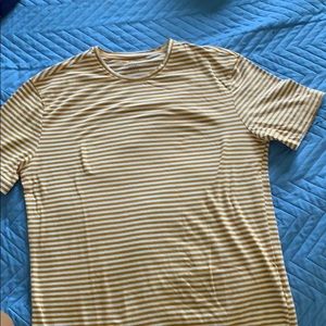 yellow striped tshirt from h&m